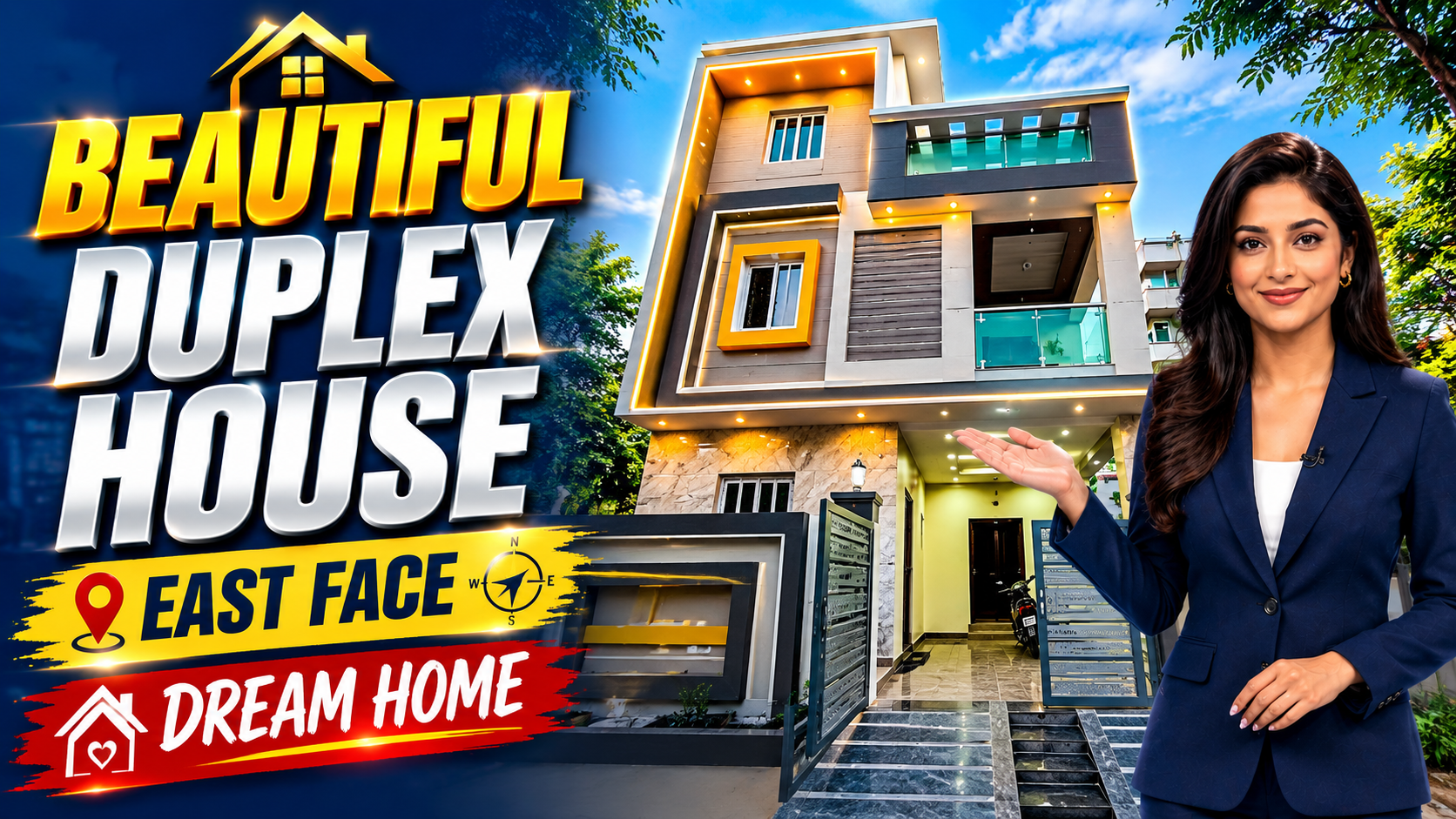 Beautiful East-Facing Duplex House for Sale in Kapra – 150 Sq Yards