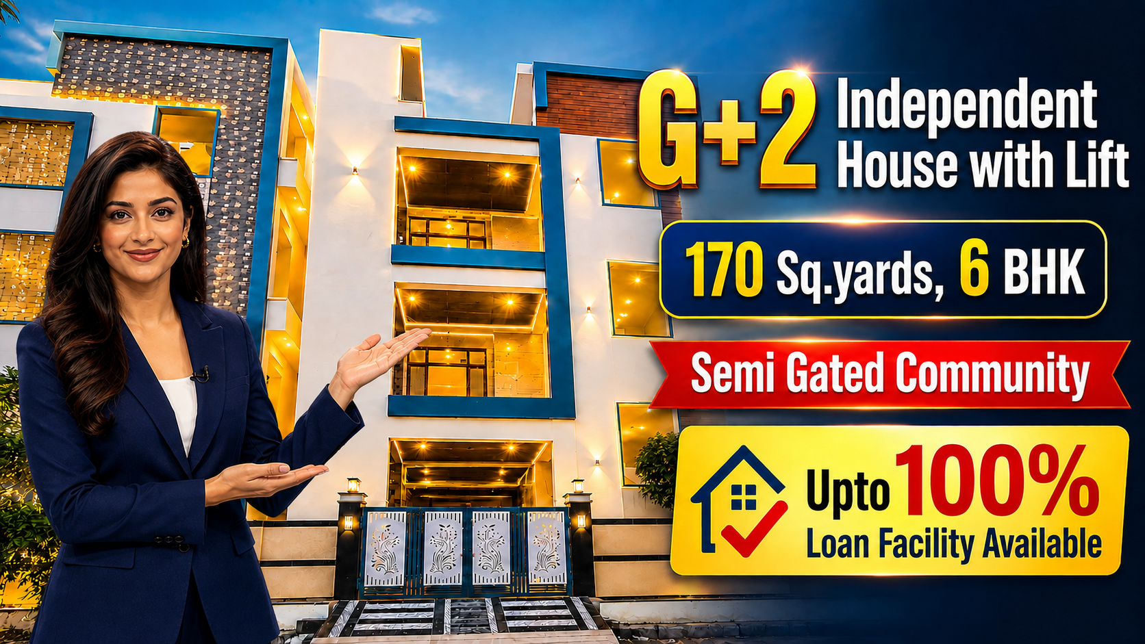 Ultimate 6 BHK Kapra Home with Lift and Parking