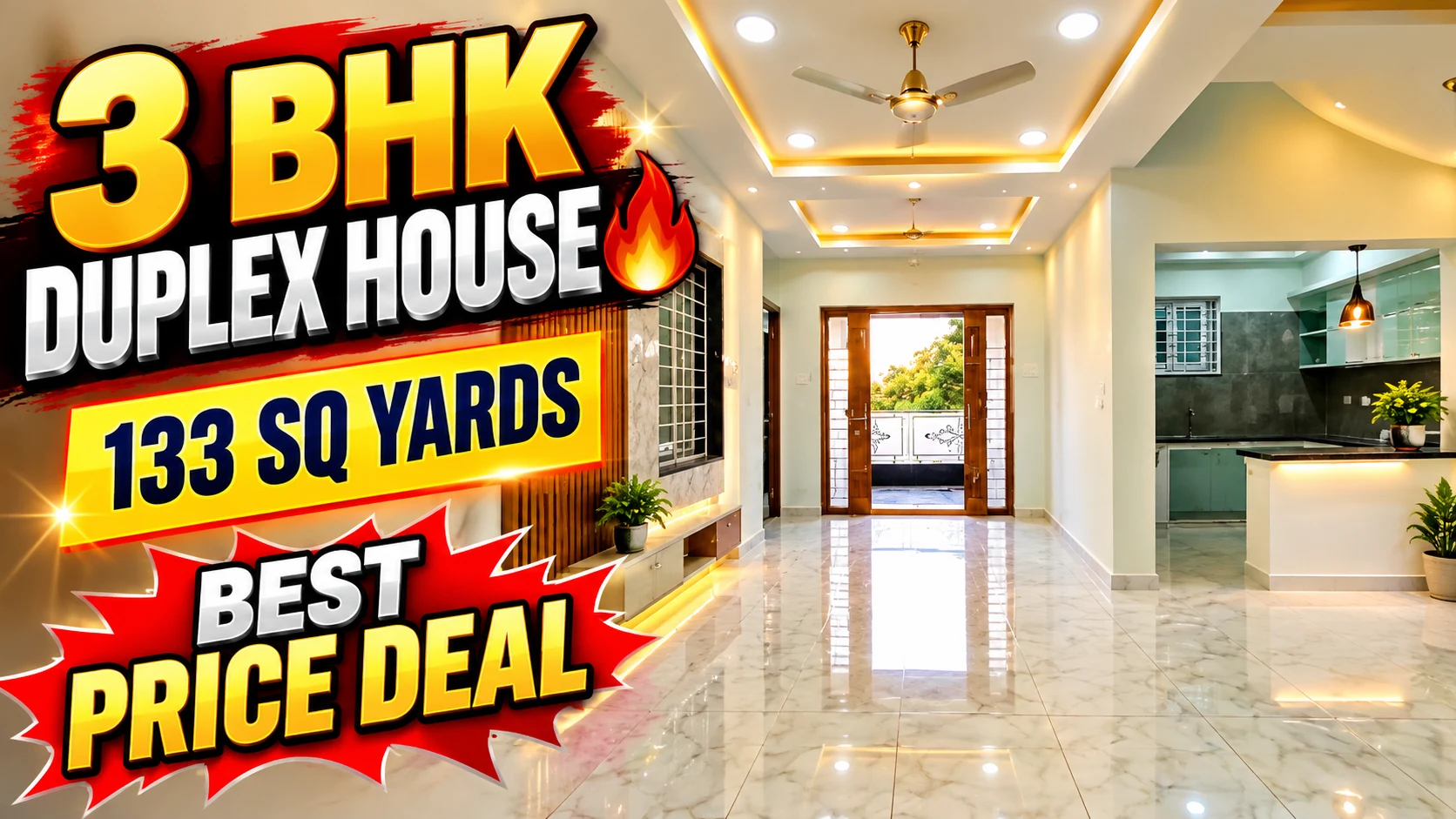 Exclusive Spacious 3 BHK Duplex House in Kapra